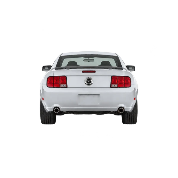 silver 2005 Ford Mustang GT rear view