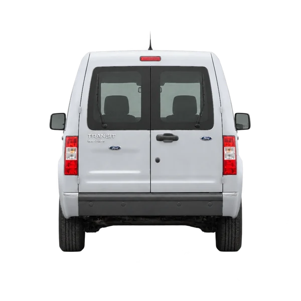 silver 2010 Ford Transit Connect rear view