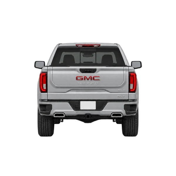 silver 2025 GMC Sierra 1500 rear view