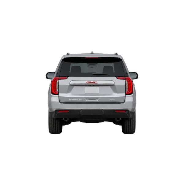 silver 2023 GMC Yukon XL rear view