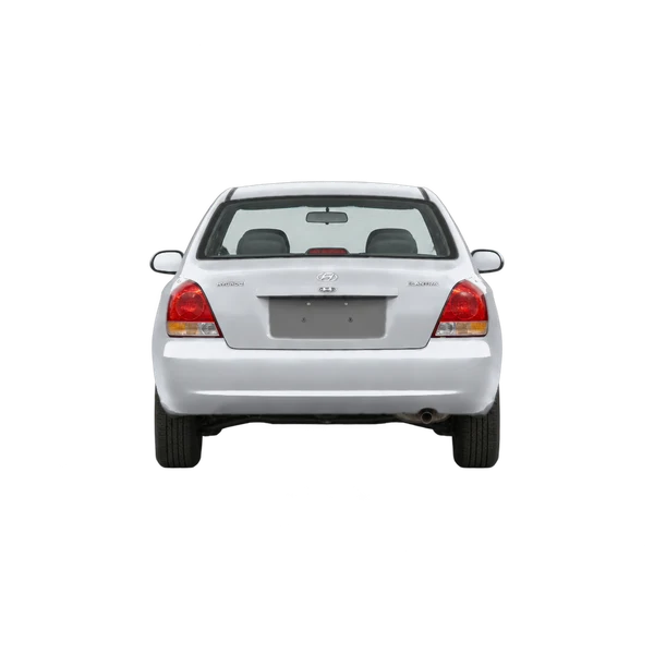 silver 1999 Hyundai Elantra rear view