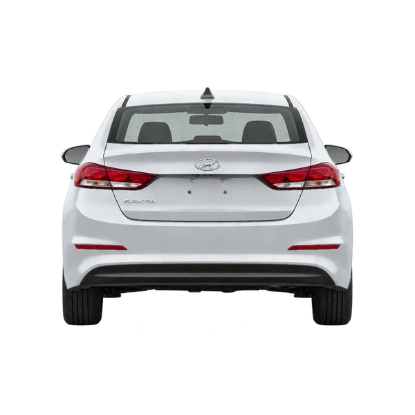 silver 2018 Hyundai Elantra rear view