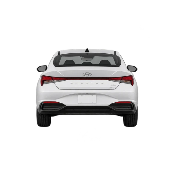 white 2027 Hyundai Elantra rear view