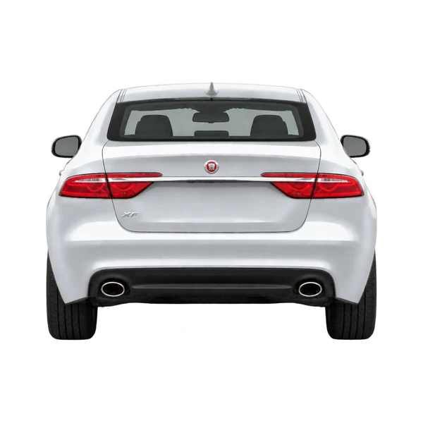 silver 2017 Jaguar XF Series rear view