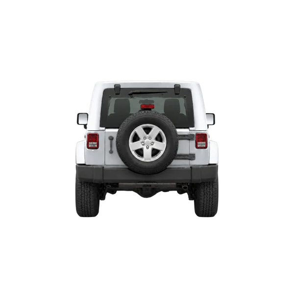 silver 2011 Jeep Wrangler Unlimited 2.8CRD L4 rear view