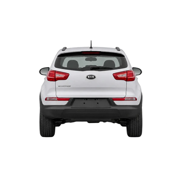white 2011 Kia Sportage rear view