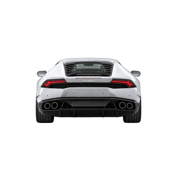 silver 2022 Lamborghini Huracan rear view