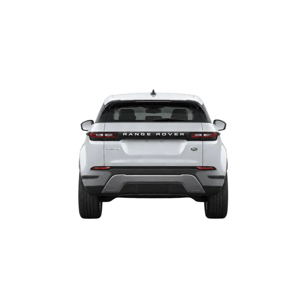silver 2022 Land Rover Range Rover Evoque rear view