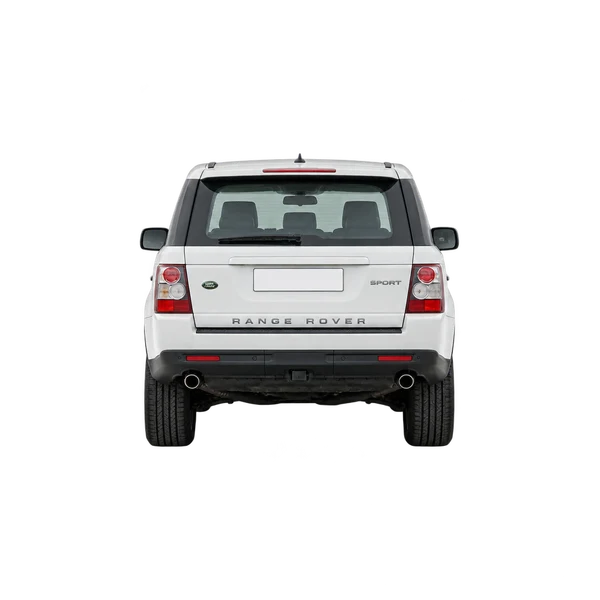 white 2010 Land Rover Range Rover Sport rear view