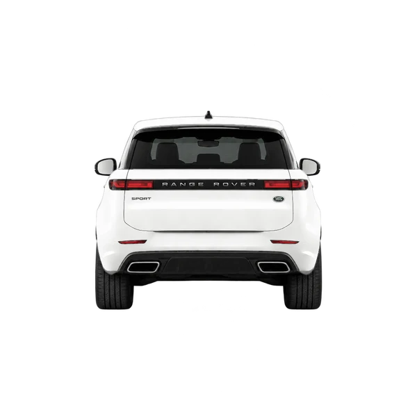 white 2024 Land Rover Range Rover Sport rear view