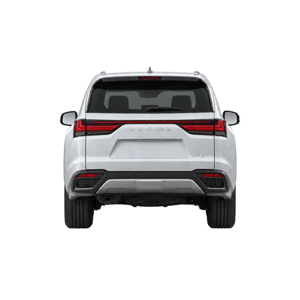 silver 2023 Lexus LX 600 rear view