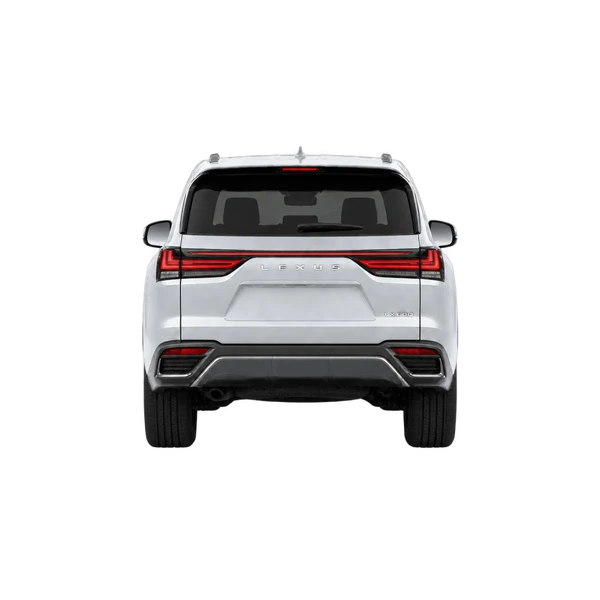 silver 2025 Lexus LX 600 rear view