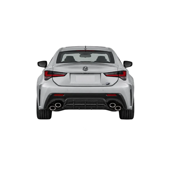silver 2022 Lexus RC F rear view