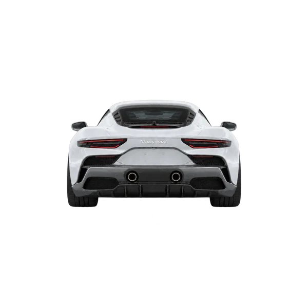 silver 2026 Maserati MCPura rear view