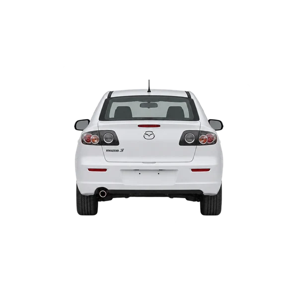 white 2012 Mazda 3 rear view