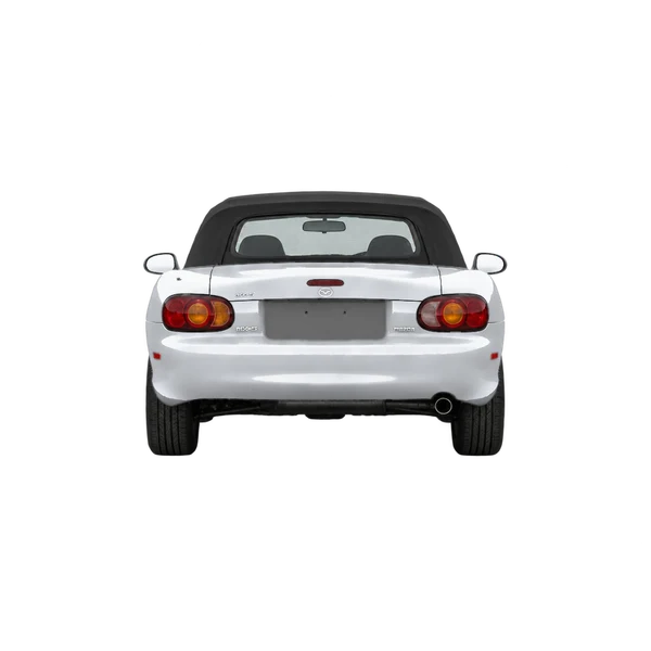 silver 1999 Mazda MX-5 rear view