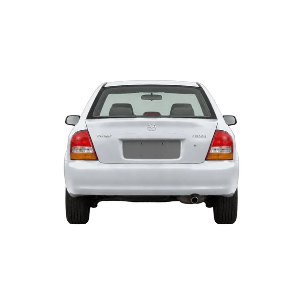 silver 2002 Mazda Protege rear view
