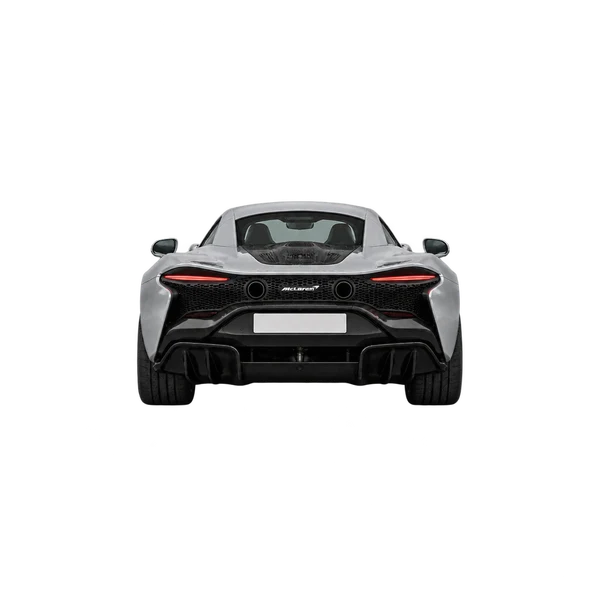 silver 2027 McLaren Artura rear view