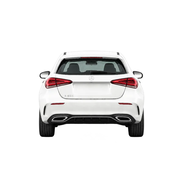 white 2022 Mercedes-Benz A-Klasse rear view