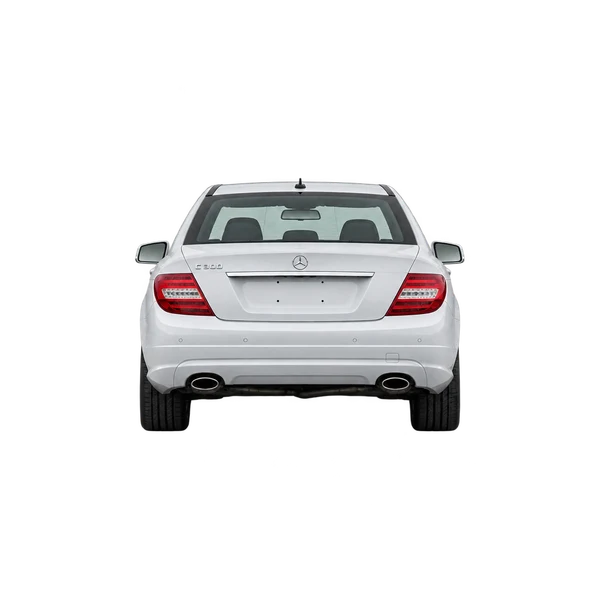white 2013 Mercedes-Benz C-Class rear view