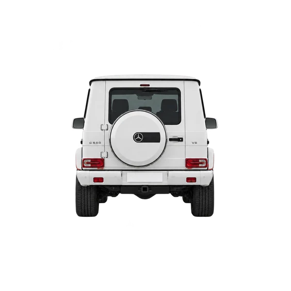 white 2017 Mercedes-Benz G-Class rear view