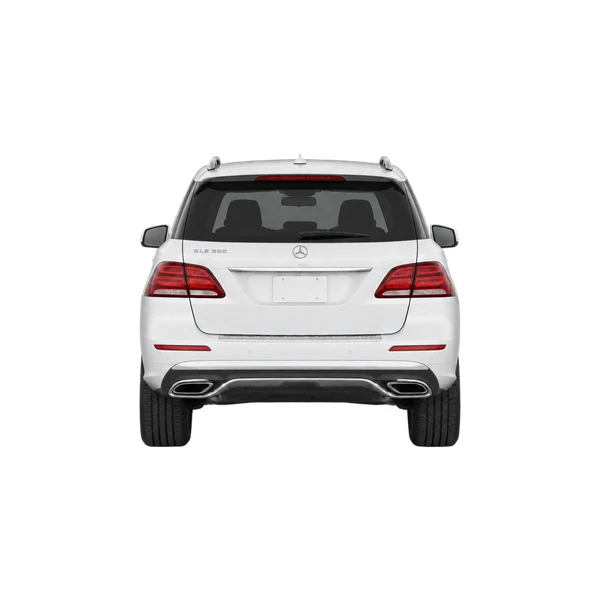 white 2015 Mercedes-Benz GLE rear view