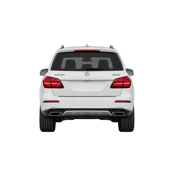 white 2016 Mercedes-Benz GLS-Class rear view