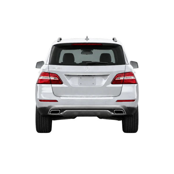 silver 2015 Mercedes-Benz M-Class rear view
