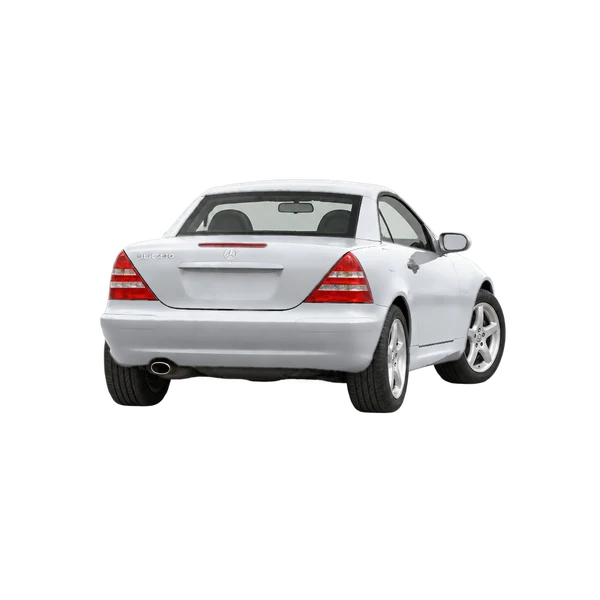 silver 2000 Mercedes-Benz SLK-Class rear view