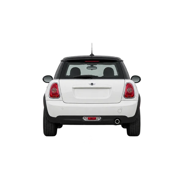 white 2022 MINI Cooper rear view