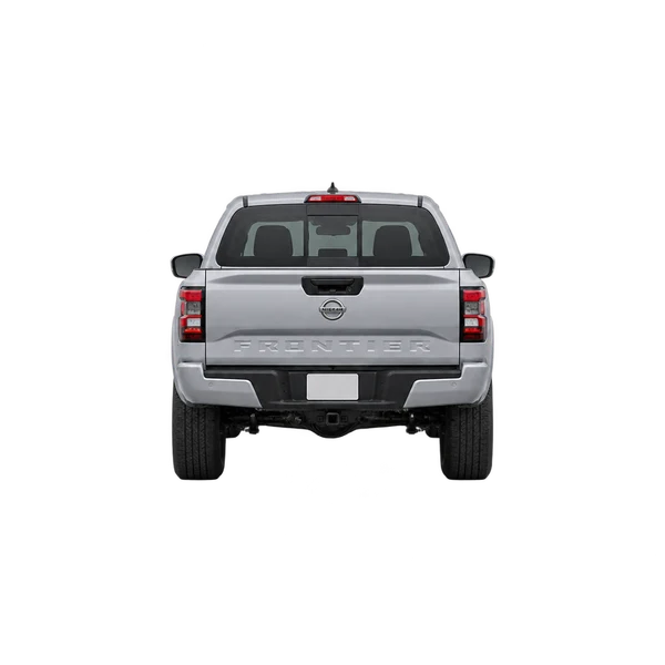 silver 2026 Nissan Frontier rear view