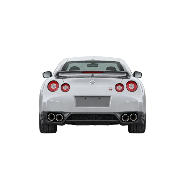 silver 2022 Nissan GT-R rear view