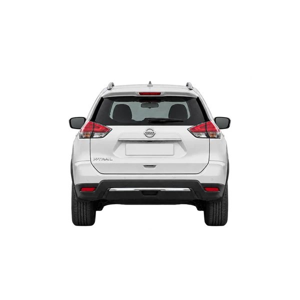 white 2018 Nissan X-Trail rear view