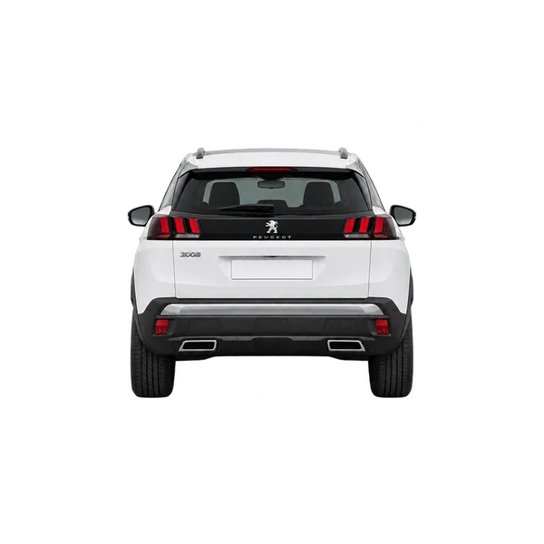 white 2022 Peugeot 3008 rear view