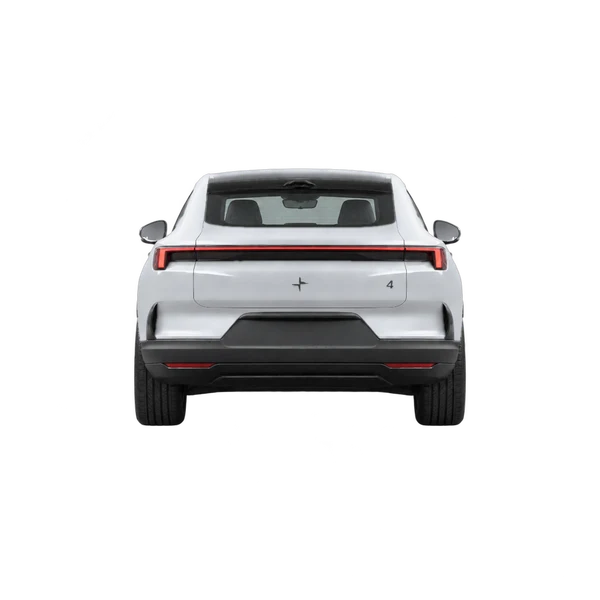 silver 2026 Polestar 4 rear view
