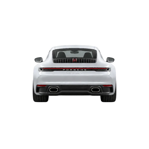 silver 2026 Porsche 911 Carrera S rear view