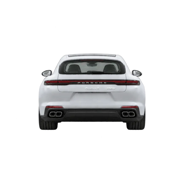 silver 2026 Porsche Panamera 4 E-Hybrid rear view
