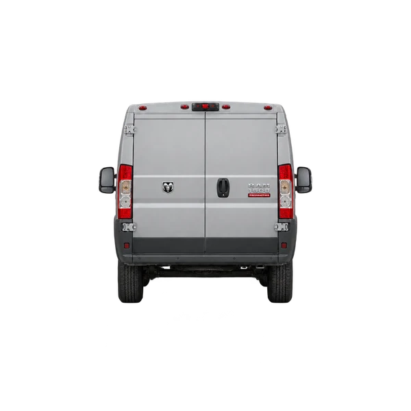 silver 2018 Ram ProMaster 1500 rear view