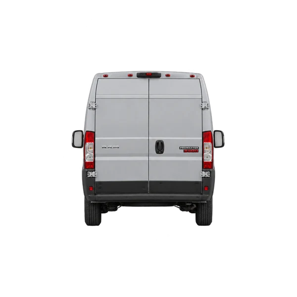 silver 2025 Ram ProMaster 3500 rear view