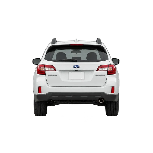 white 2016 Subaru Outback rear view