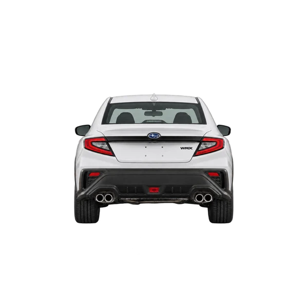 white 2023 Subaru WRX rear view