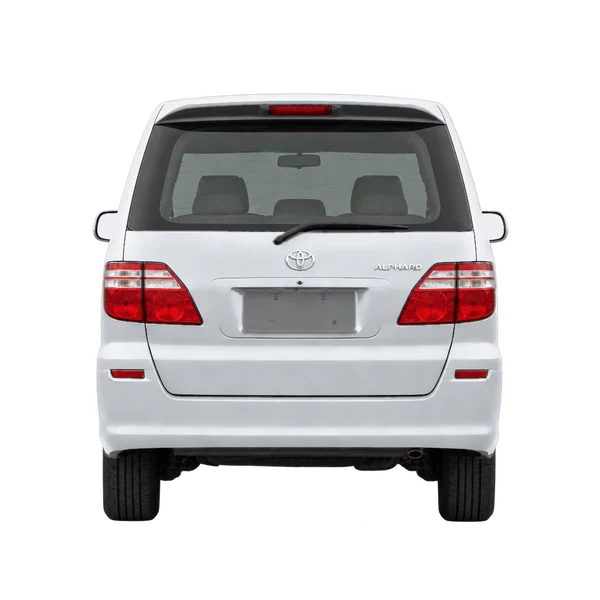 silver 2002 Toyota Alphard rear view