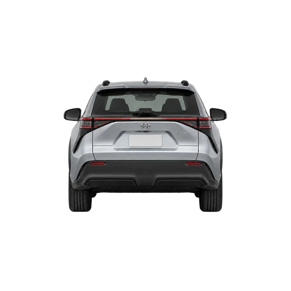 silver 2026 Toyota bZ4X rear view