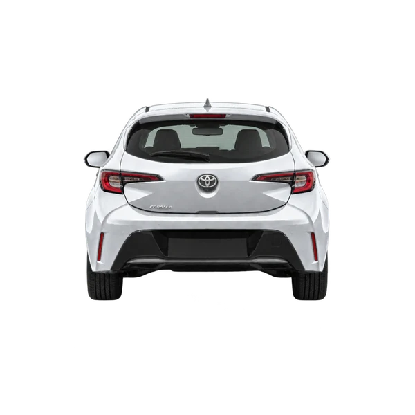 silver 2022 Toyota Corolla Hatchback rear view