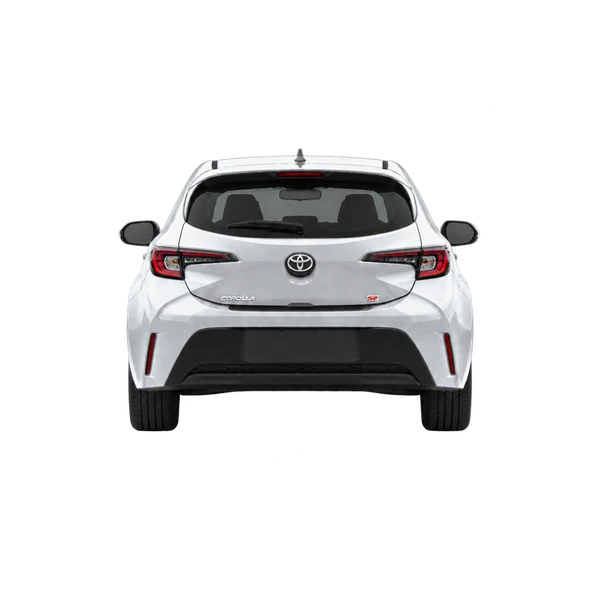 silver 2023 Toyota Corolla Hatchback rear view