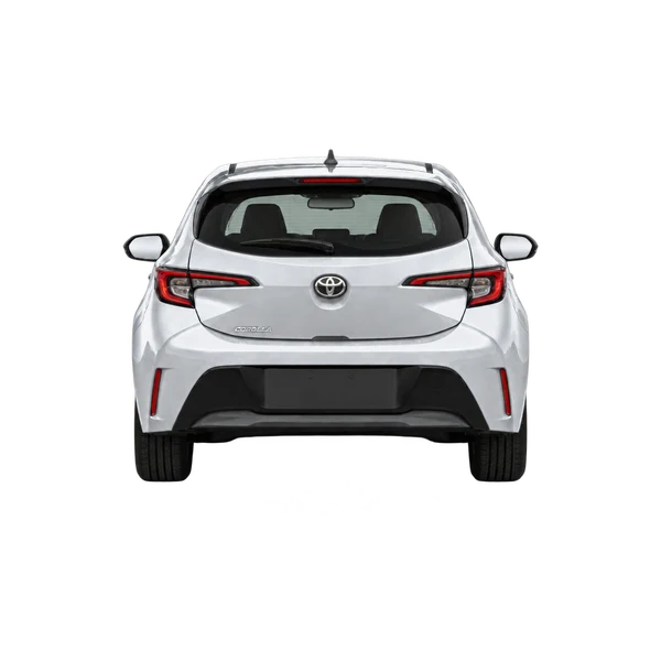 silver 2024 Toyota Corolla Hatchback rear view