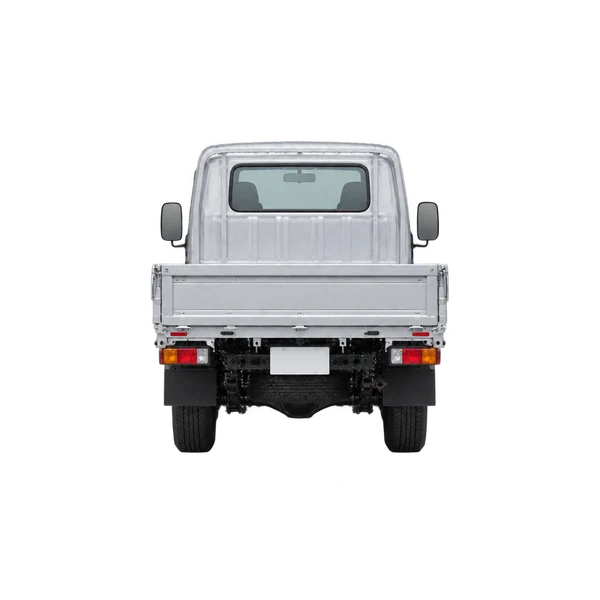 silver 2020 Toyota Dyna rear view