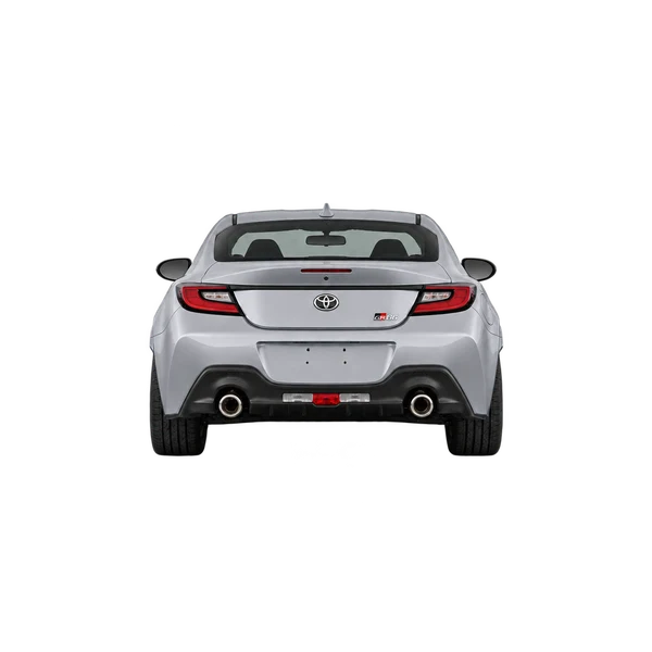 silver 2027 Toyota GR86 rear view