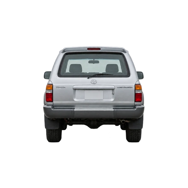 silver 1995 Toyota Land Cruiser rear view
