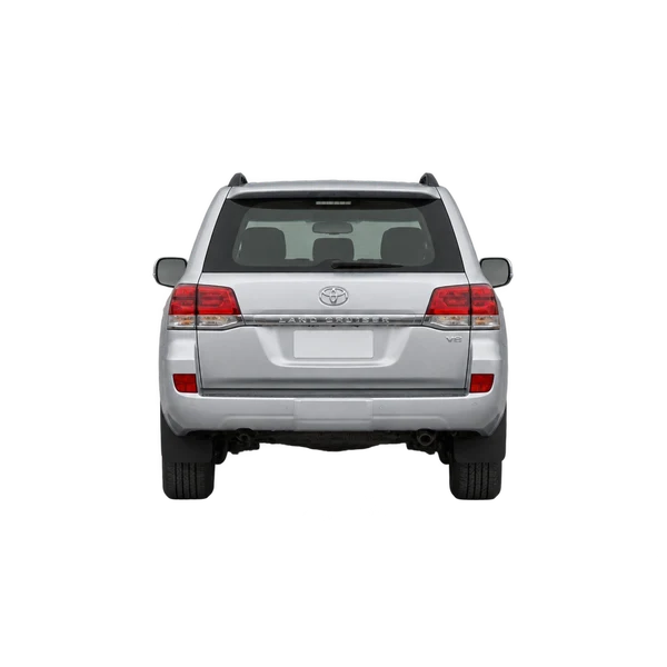 silver 2015 Toyota Land Cruiser (200 Series) rear view